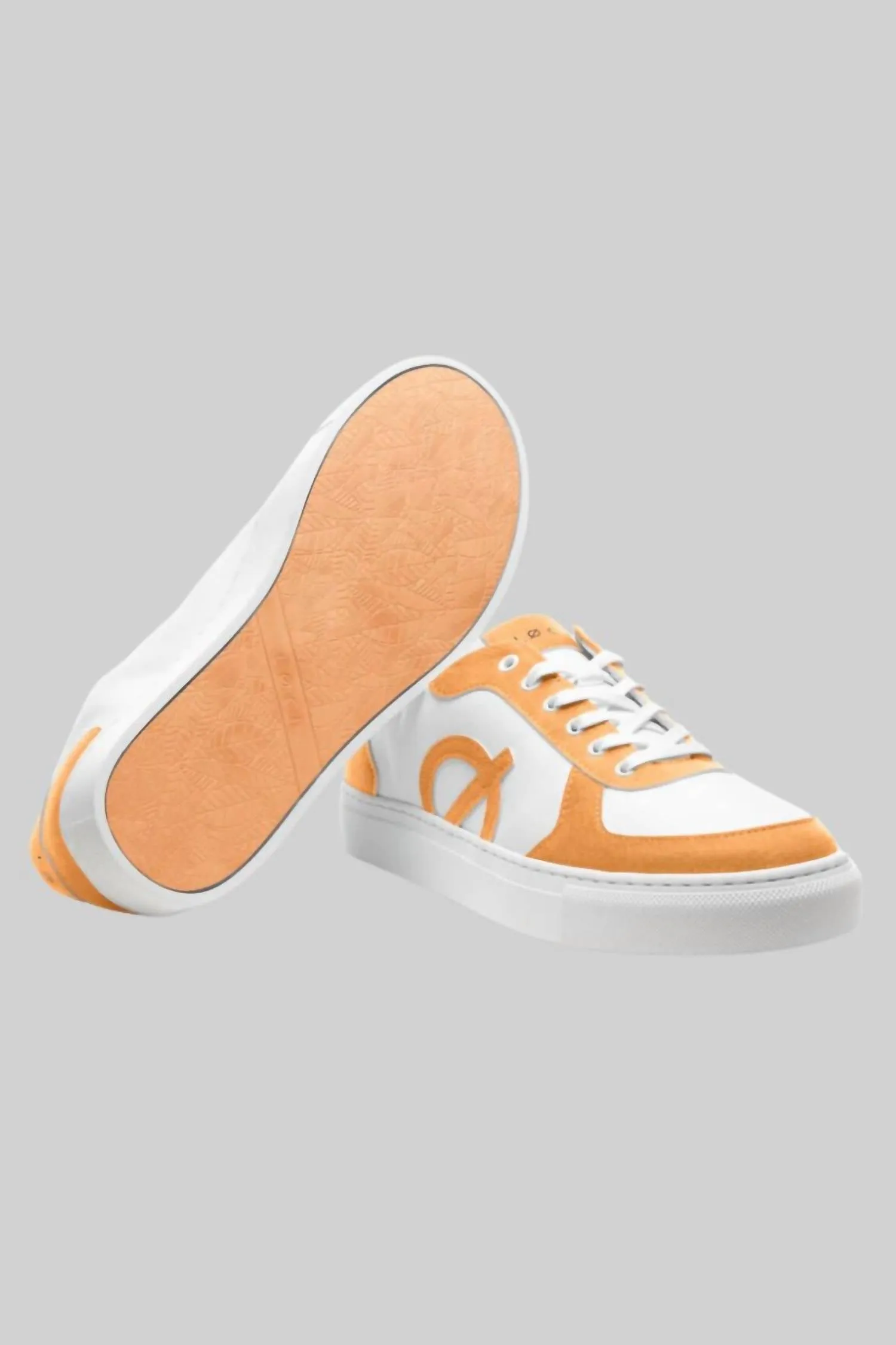 Women's Sneakers In White/orange