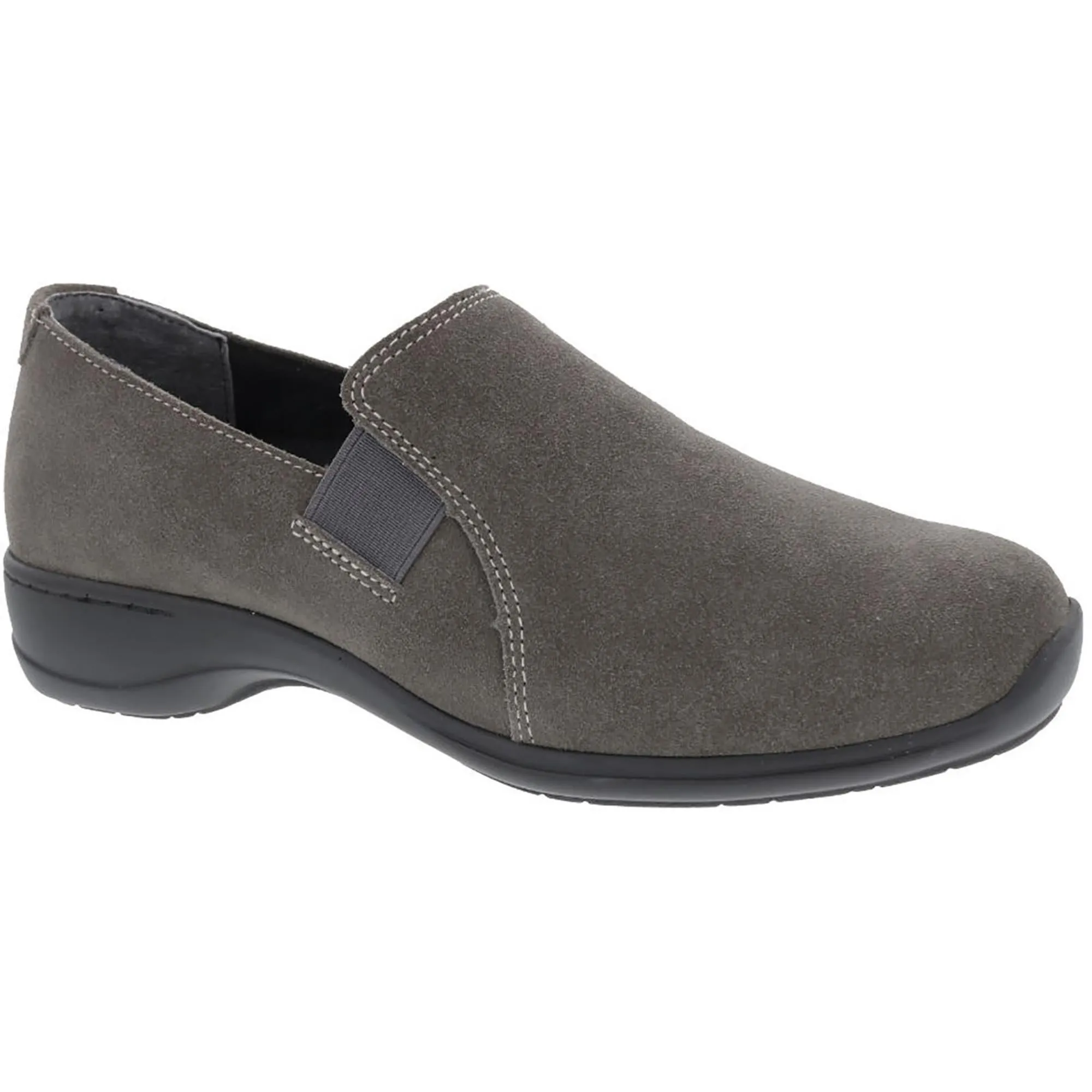 Womens Suede Comfort Slip-On Sneakers