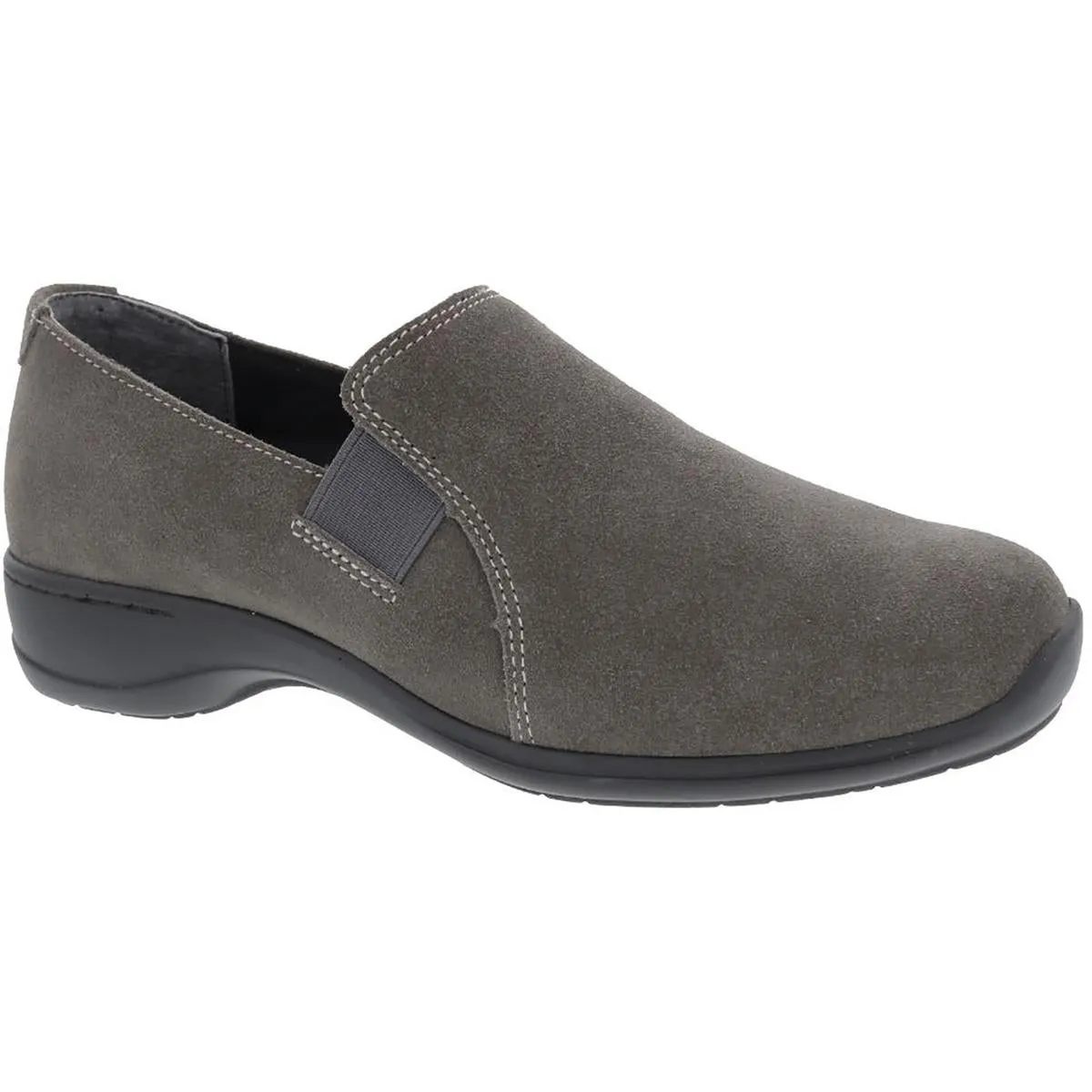 Womens Suede Comfort Slip-On Sneakers