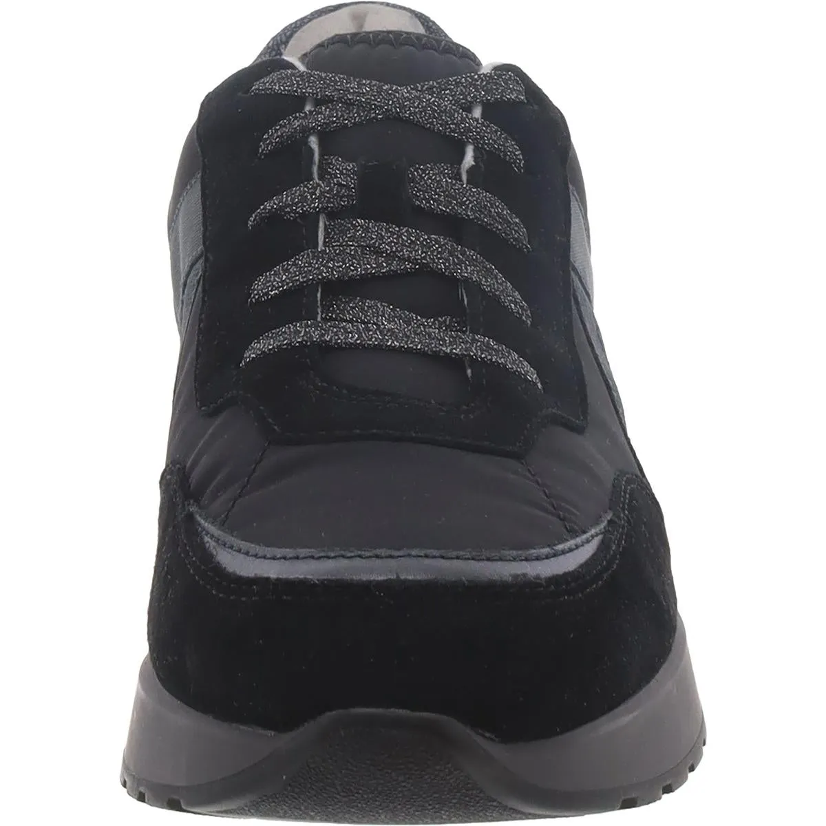 Womens Suede Lace-Up Casual And Fashion Sneakers