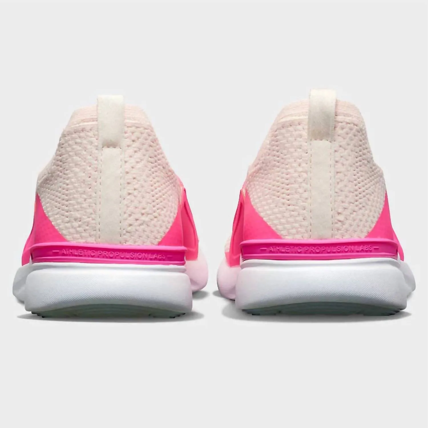 Women's Techloom Bliss Running Shoes In Creme/fusion Pink/white
