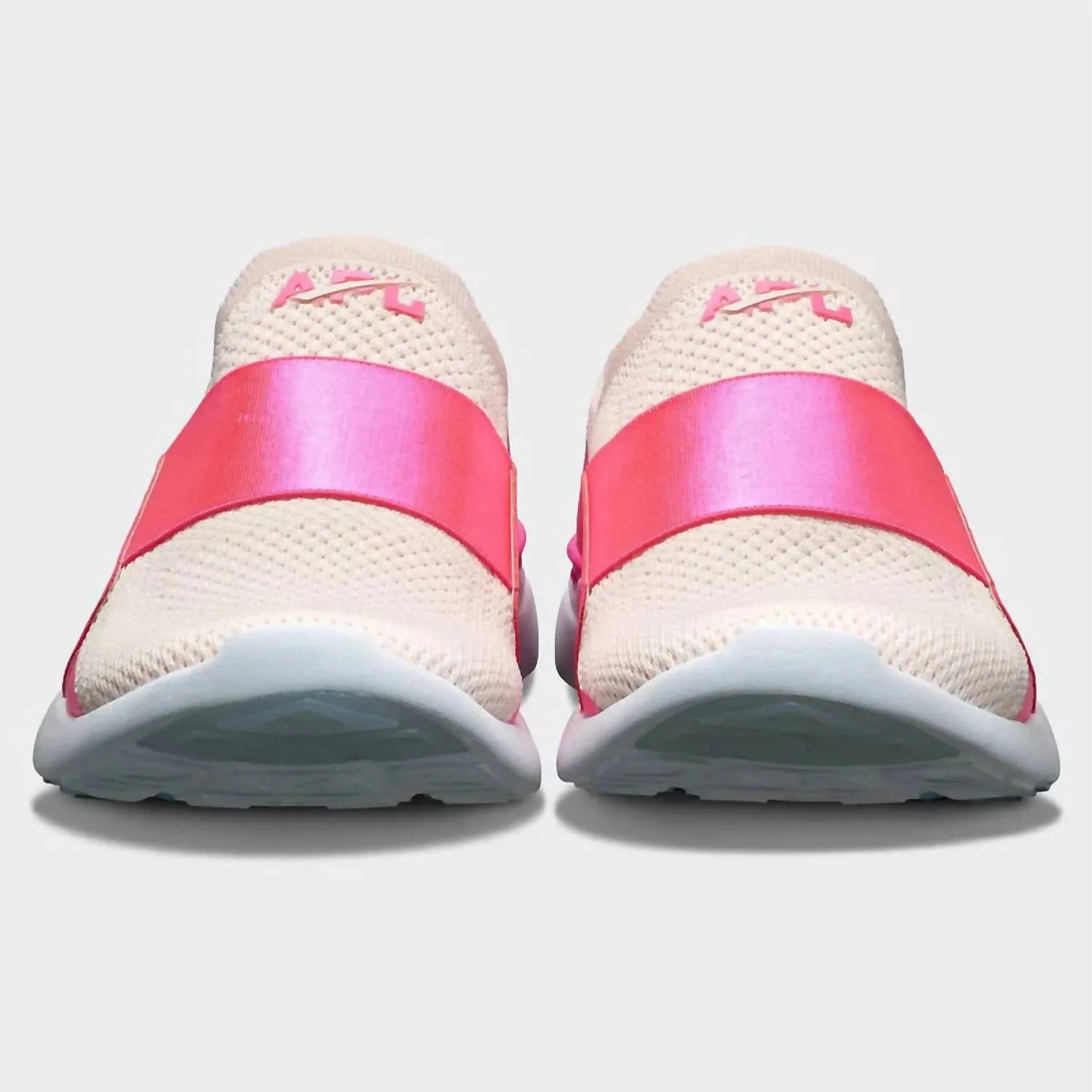 Women's Techloom Bliss Running Shoes In Creme/fusion Pink/white