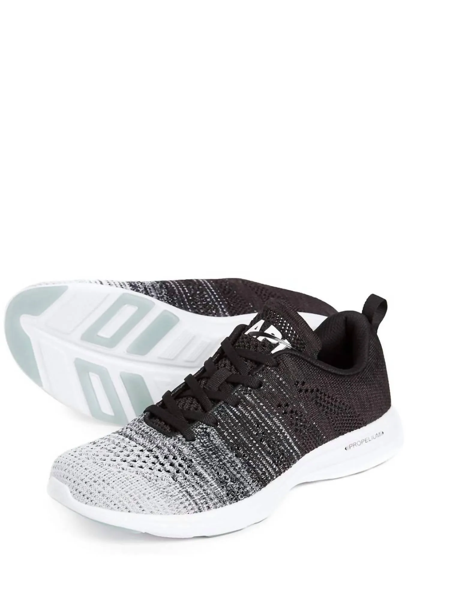 Women's Techloom Pro Sneaker In White/heather Grey/black Melange