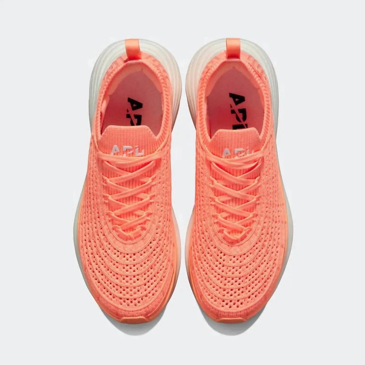 Women's Techloom Zipline Sneaker In Neon Peach/white