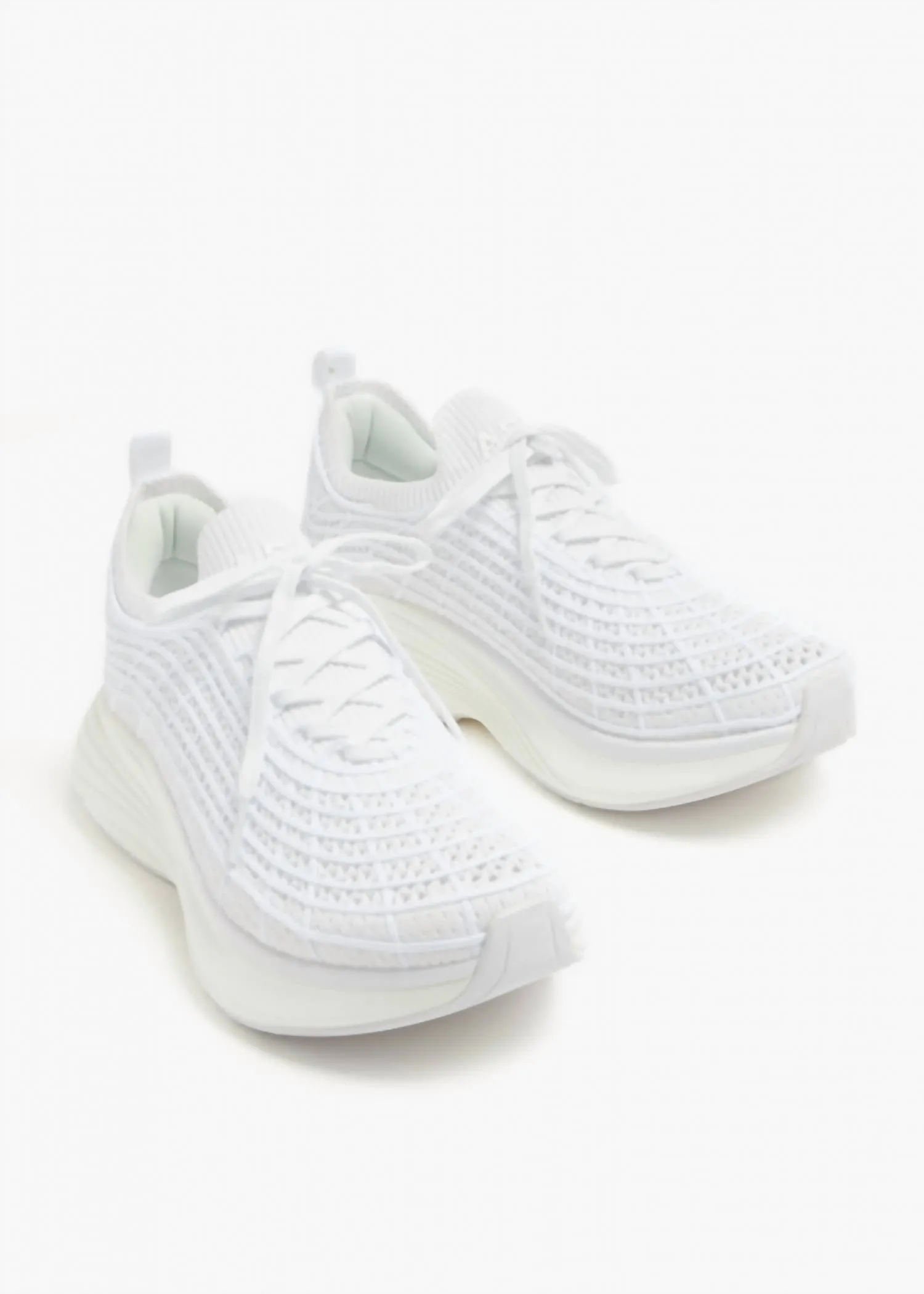 Women's Techloom Zipline Sneakers In White/white