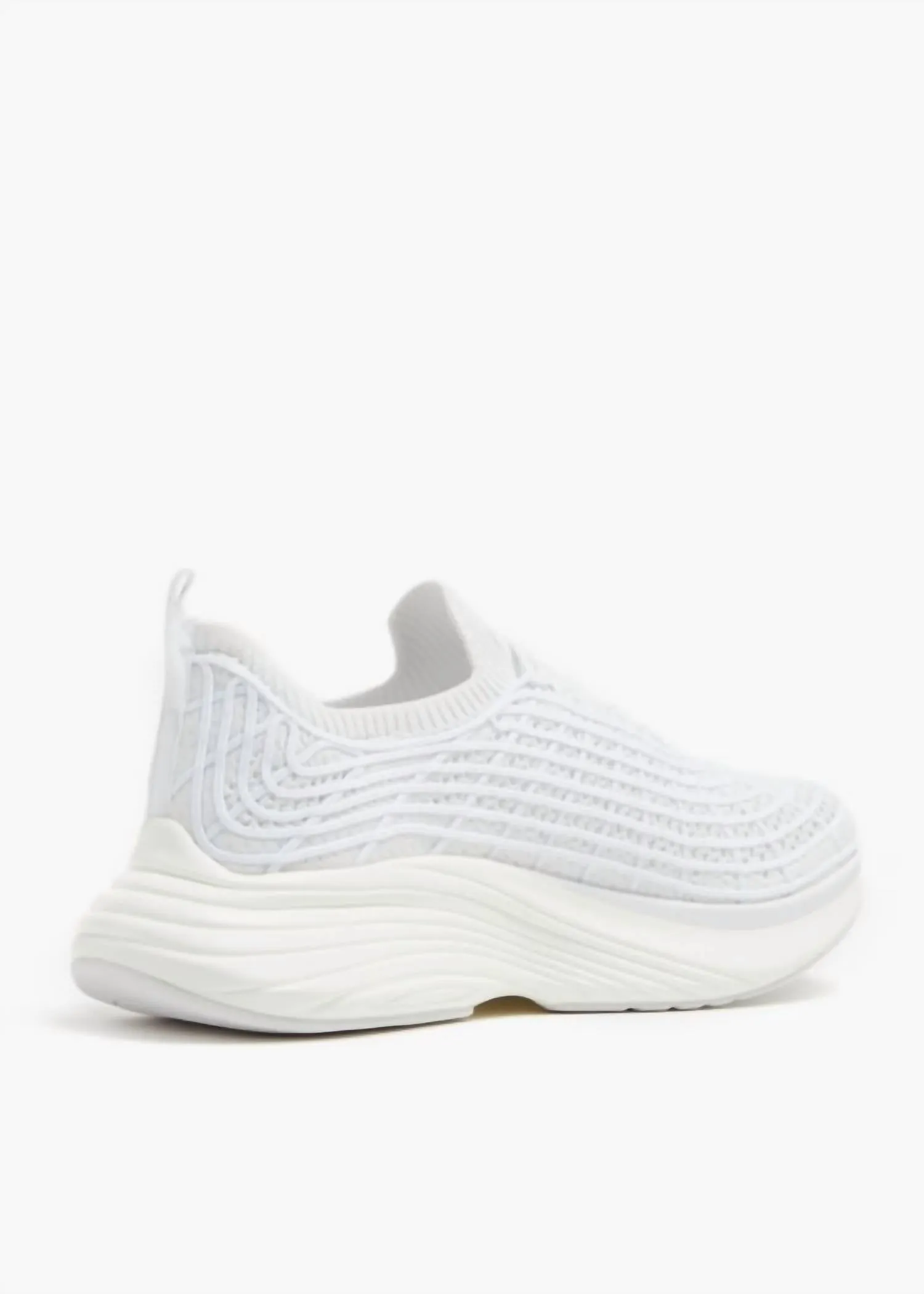 Women's Techloom Zipline Sneakers In White/white