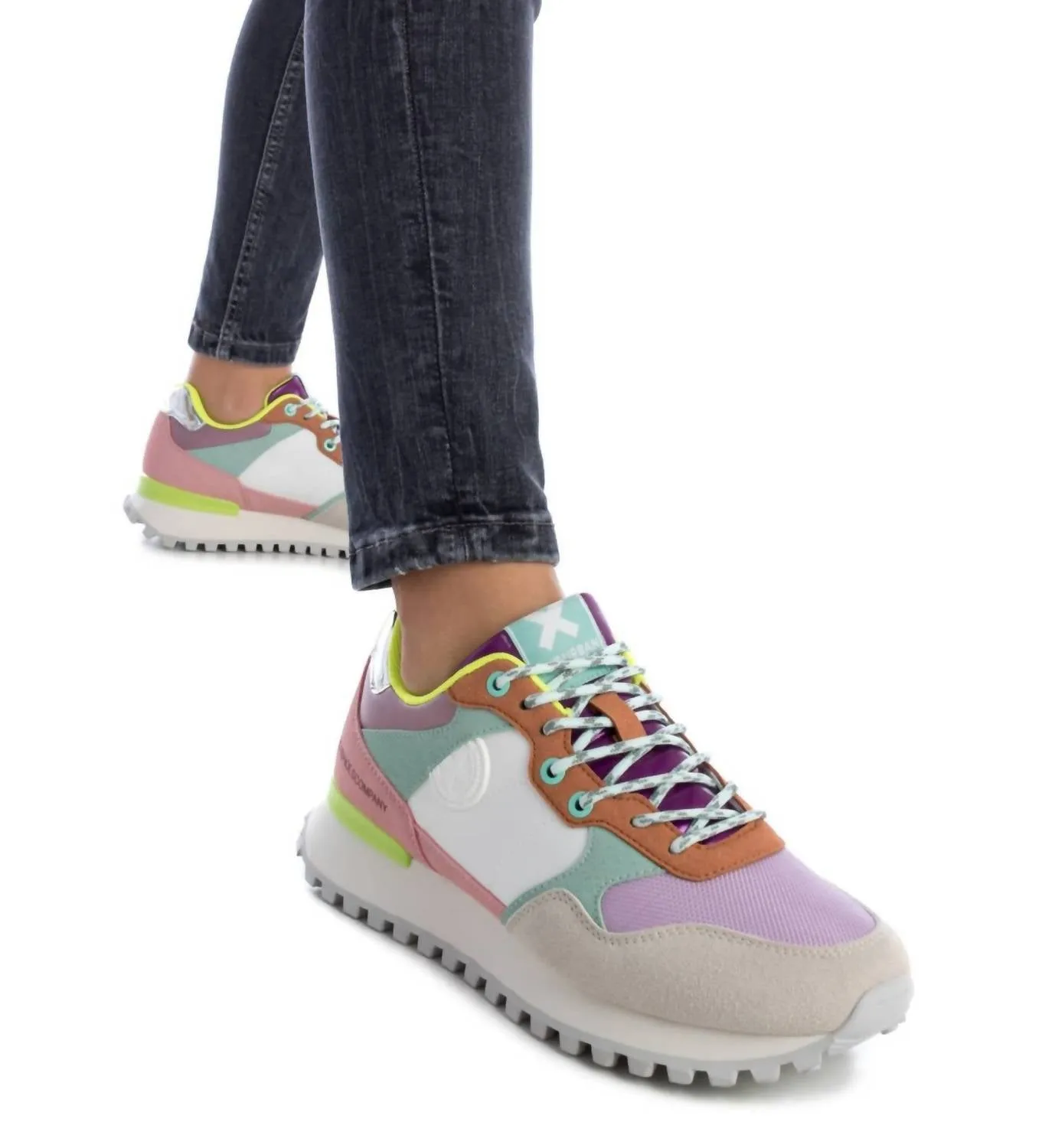 Women's Textile Sneakers In Multicolor
