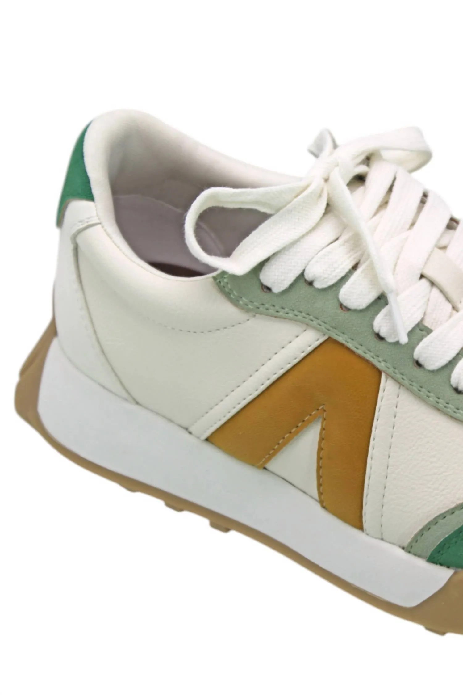 Women's Town Sneakers In White/green/yellow