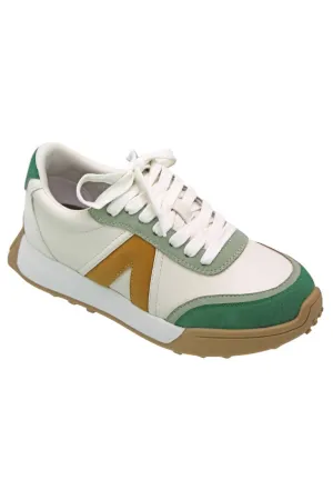 Women's Town Sneakers In White/green/yellow