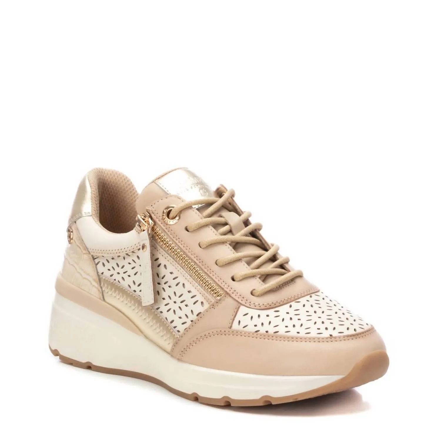 Women's Trainer Sneakers In Beige