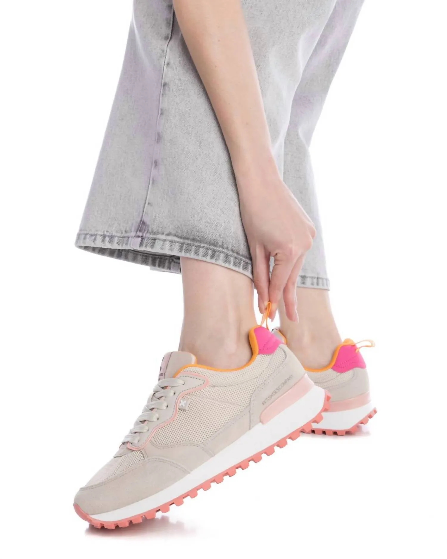 Women's Trainer Sneakers In Beige