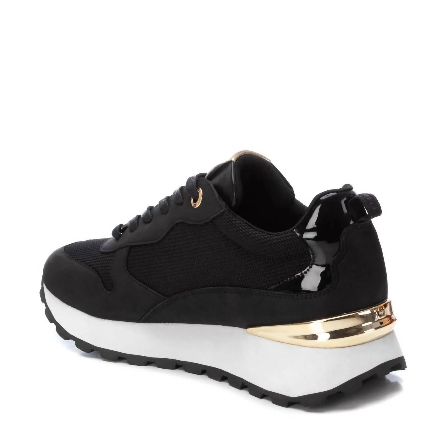 Womens Trainer Sneakers In Black