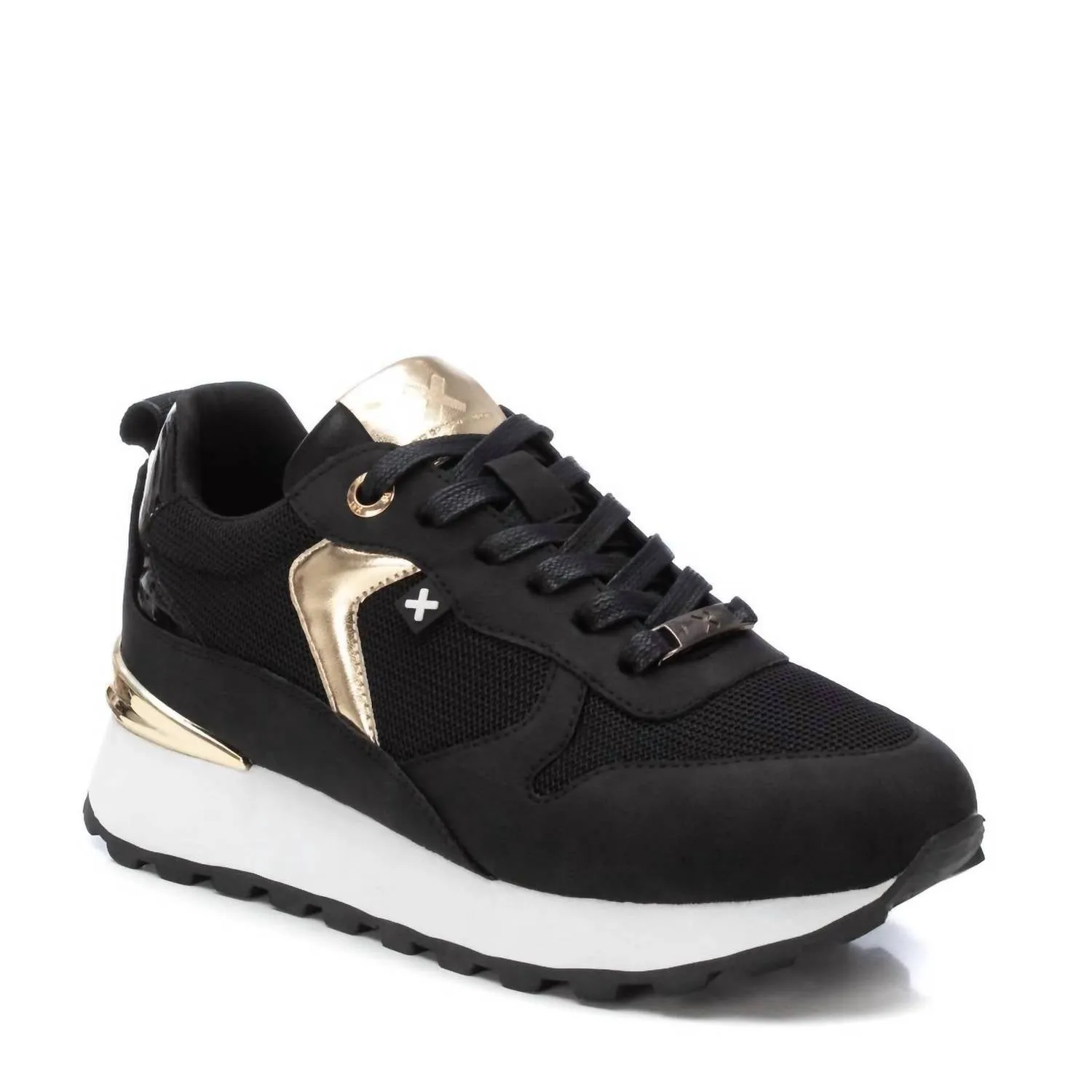 Womens Trainer Sneakers In Black