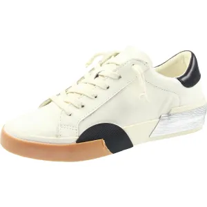 Womens Two Tone Leather Casual And Fashion Sneakers