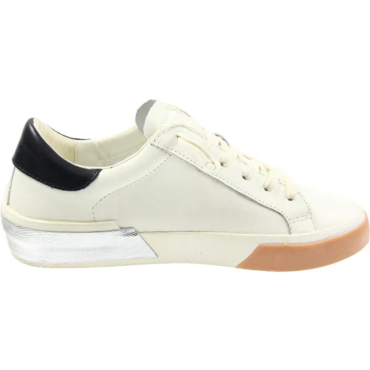 Womens Two Tone Leather Casual And Fashion Sneakers