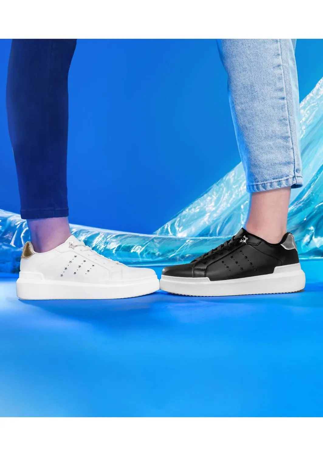 Women's Urban Platform Sneakers In Black