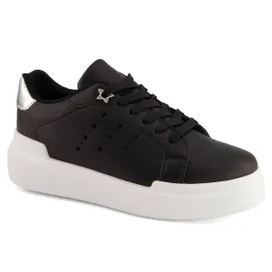 Women's Urban Platform Sneakers In Black