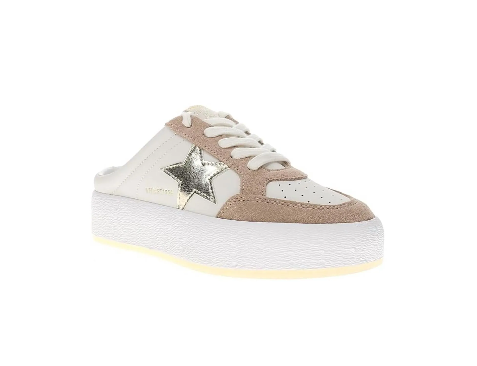Women's Val 8 Backless Sneakers In Blush/gold