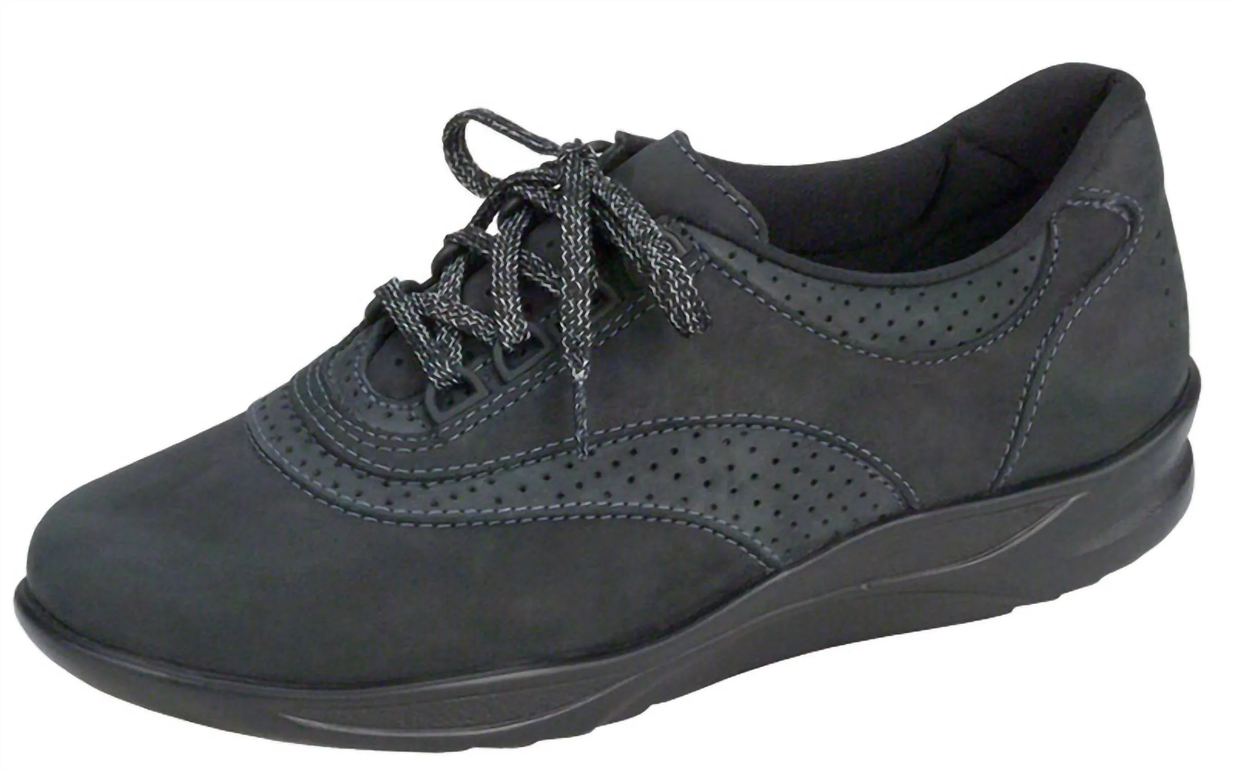 Women's Walk Easy Walking Shoe In Nero Charcoal