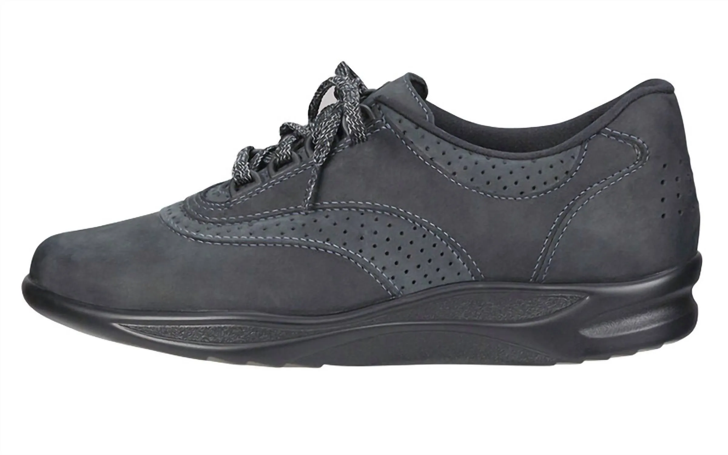 Women's Walk Easy Walking Shoe In Nero Charcoal