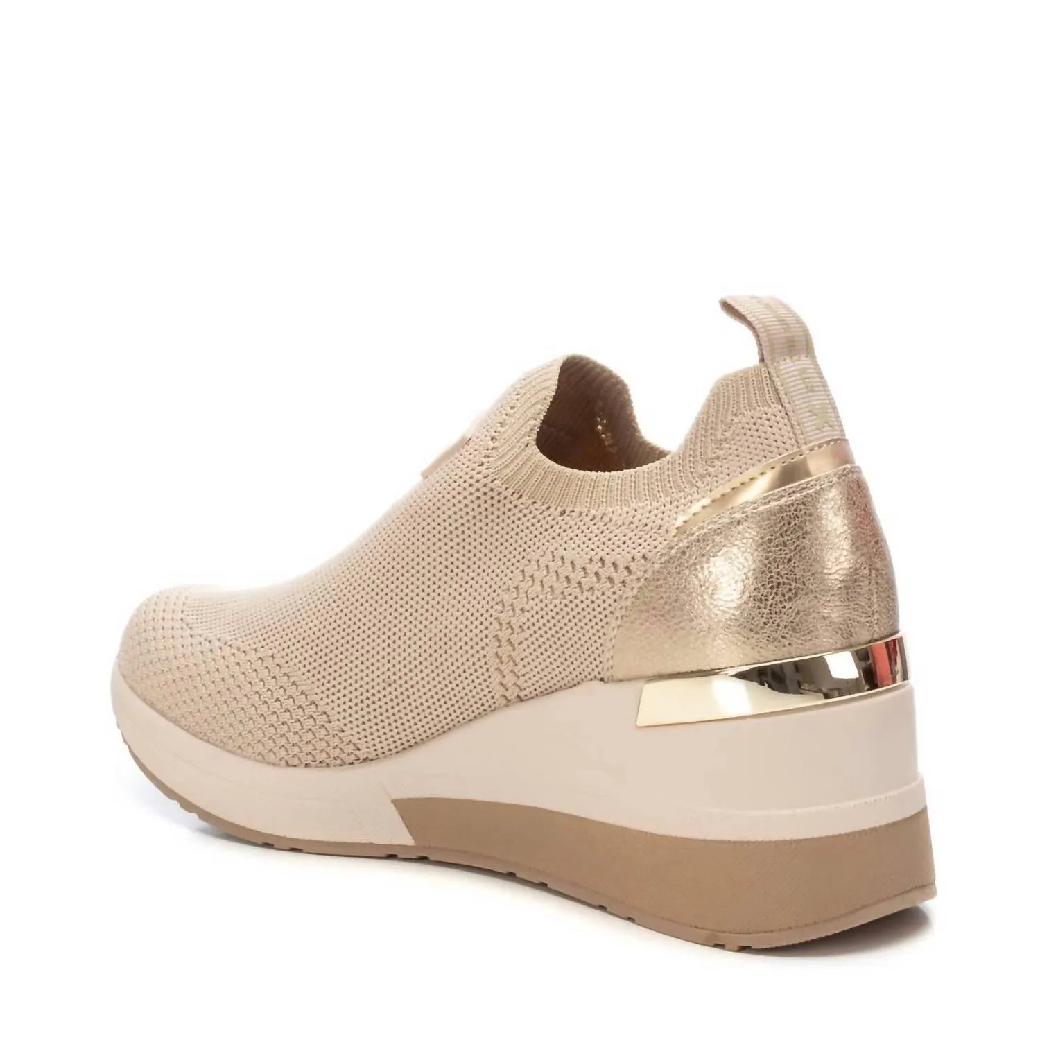 Women's Wedge Comfort Sneakers In Beige