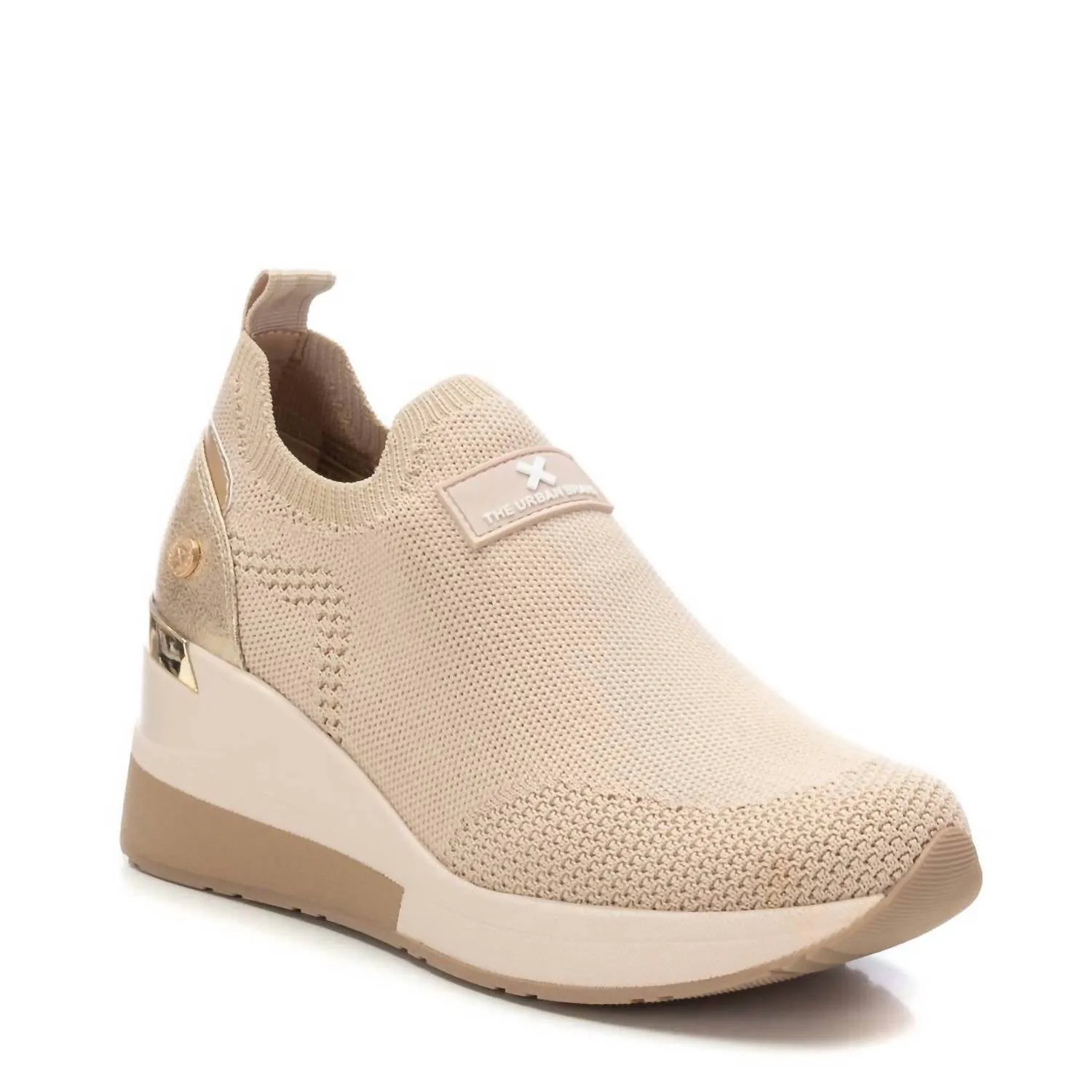 Women's Wedge Comfort Sneakers In Beige