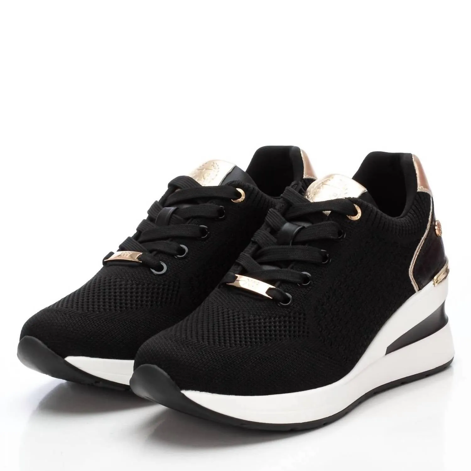 Women's Wedge Comfort Sneakers In Black