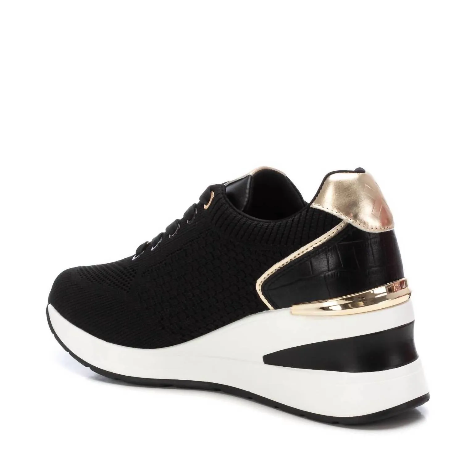 Women's Wedge Comfort Sneakers In Black