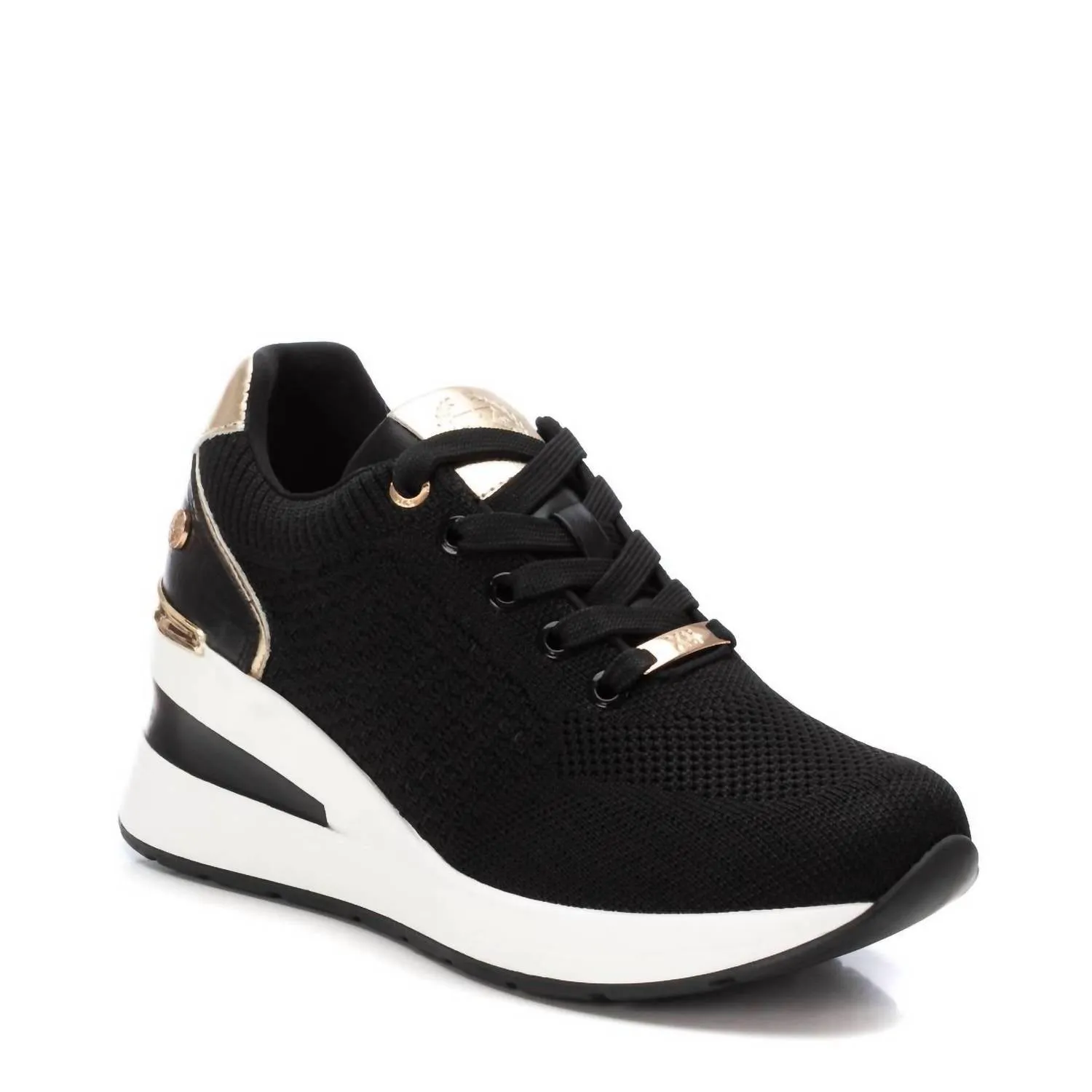 Women's Wedge Comfort Sneakers In Black