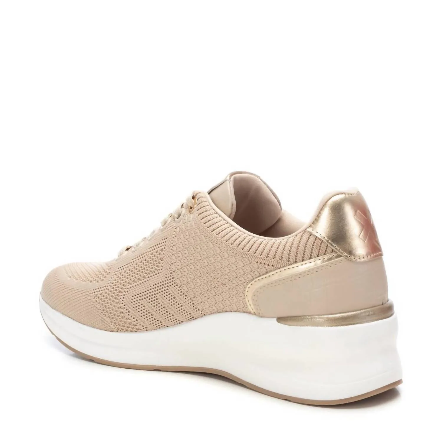 Women's Wedge Sneakers In Beige