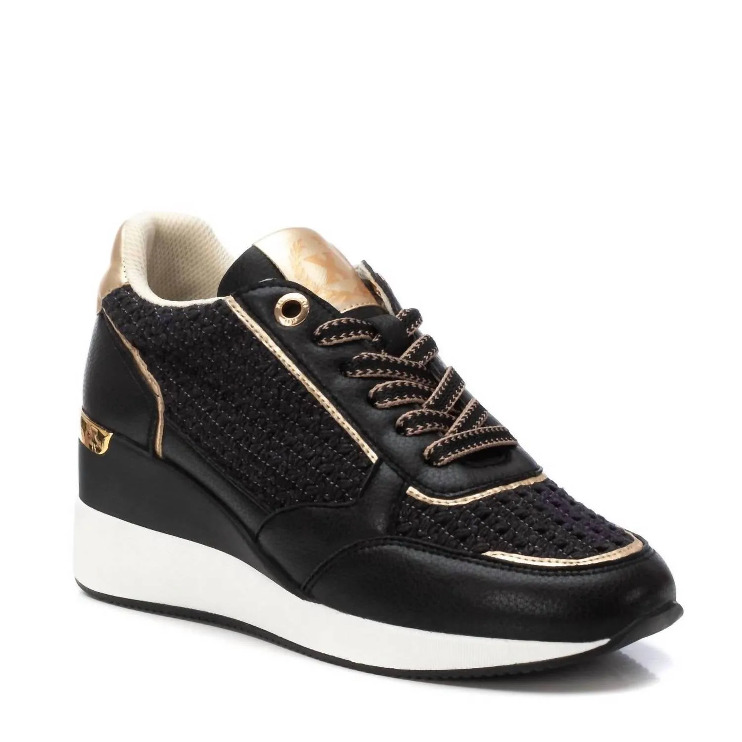 Women's Wedge Sneakers In Black