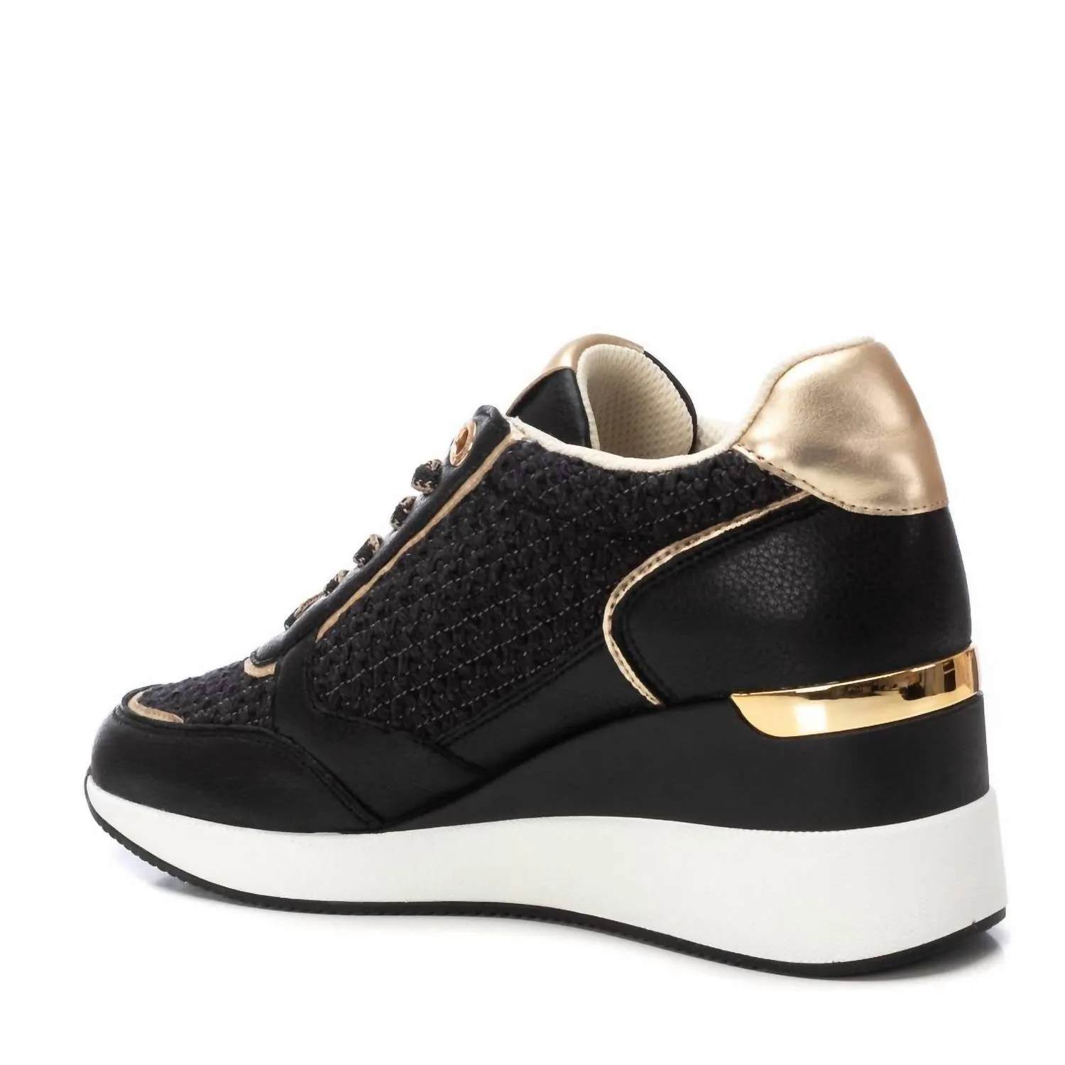 Women's Wedge Sneakers In Black