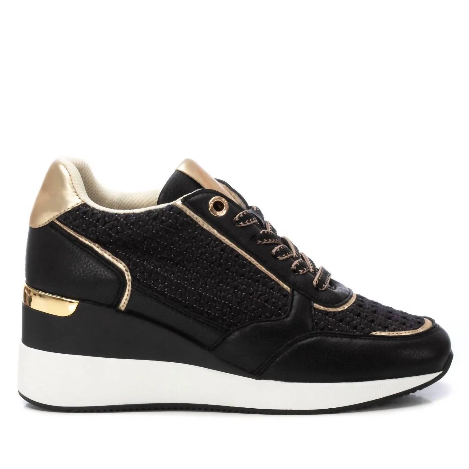 Women's Wedge Sneakers In Black