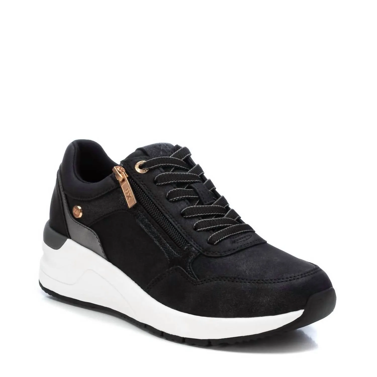 Women's Wedge Sneakers In Black