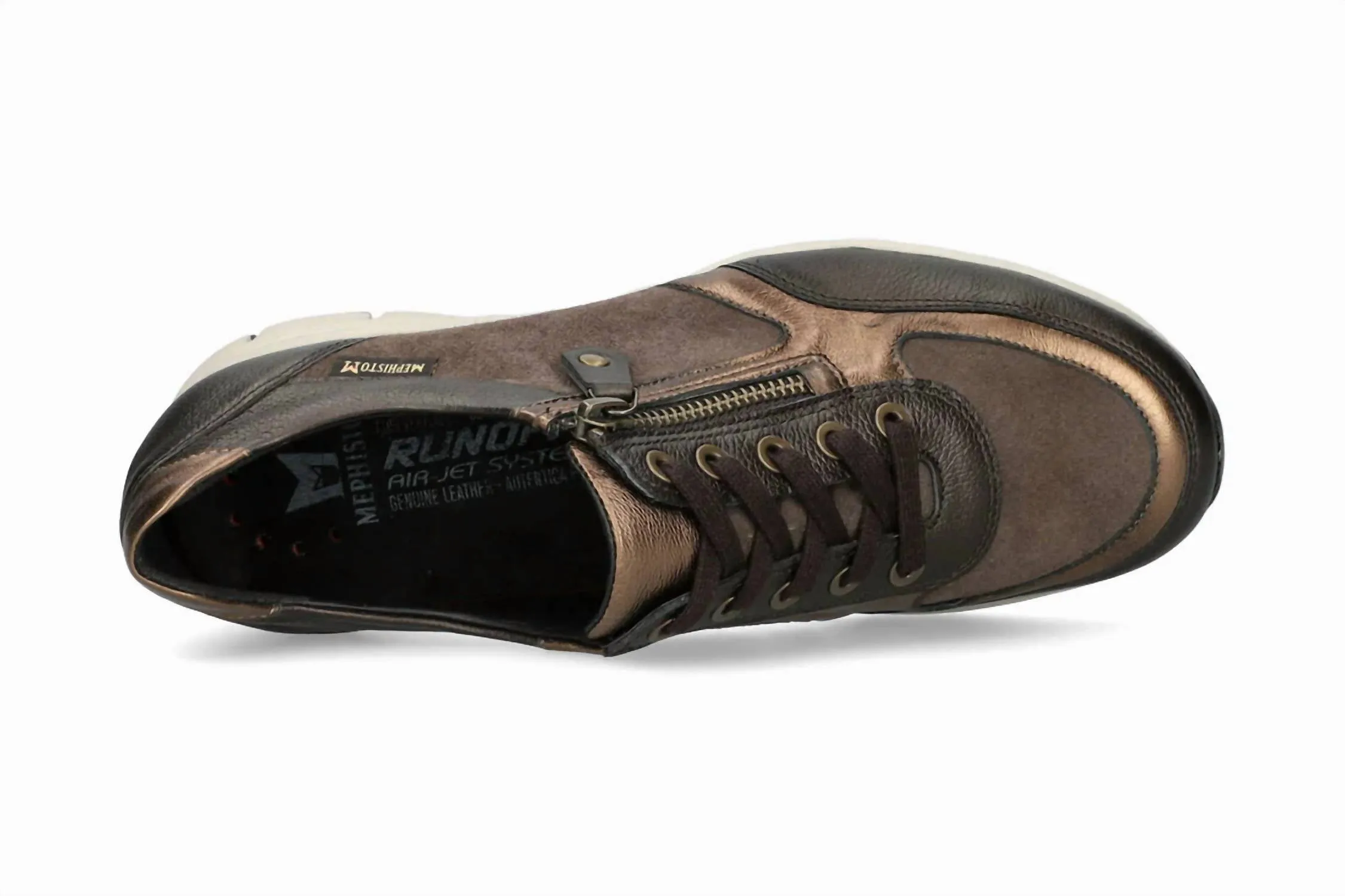 Women's Ylona Zipper Sneaker In Bronze