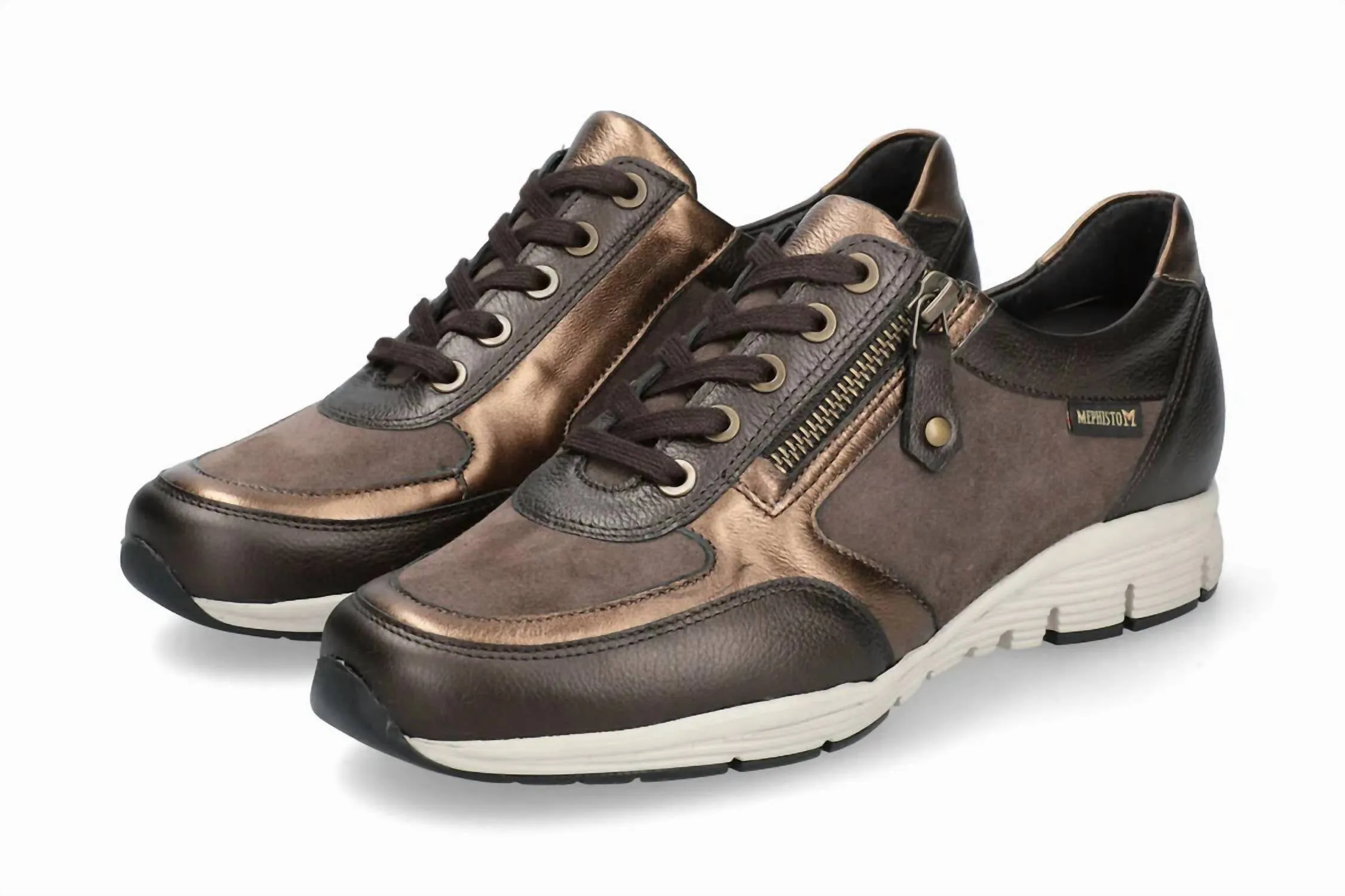 Women's Ylona Zipper Sneaker In Bronze