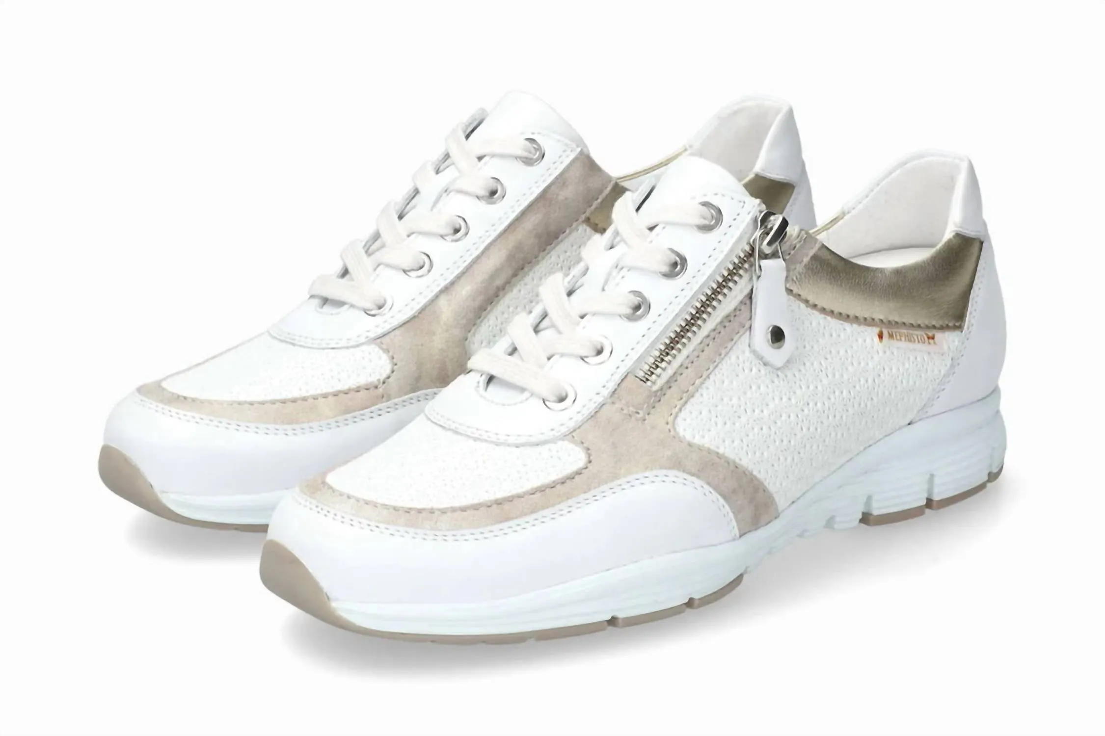 Women's Ylona Zipper Sneaker In White