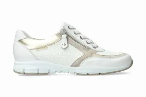 Women's Ylona Zipper Sneaker In White