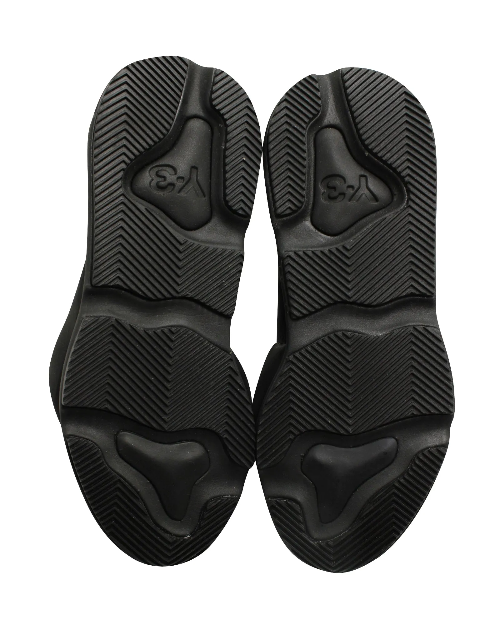 Y-3 Kaiwa Sneakers in Black Leather