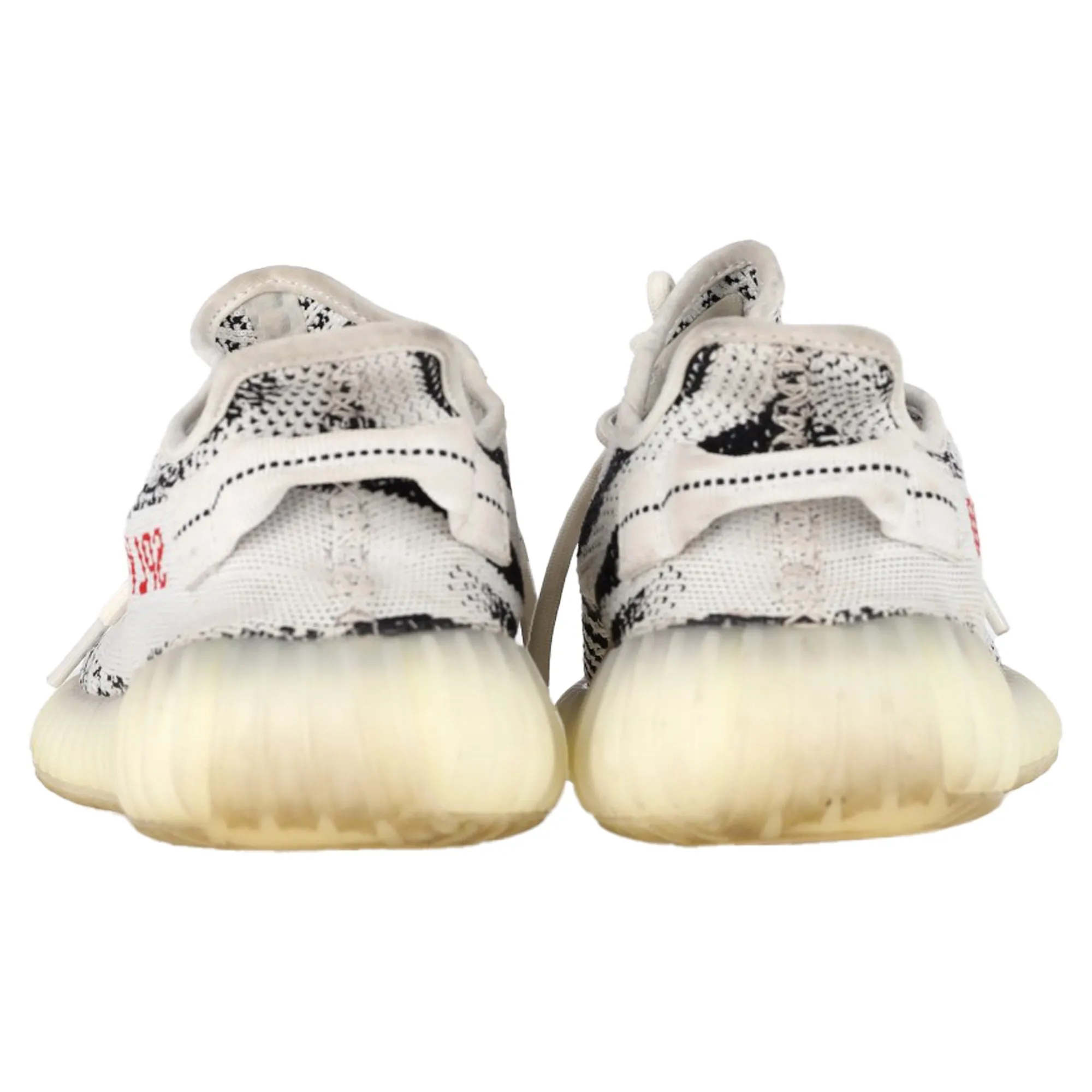 Yeezy Boost 350 V2 Zebra Sneakers in White Cotton