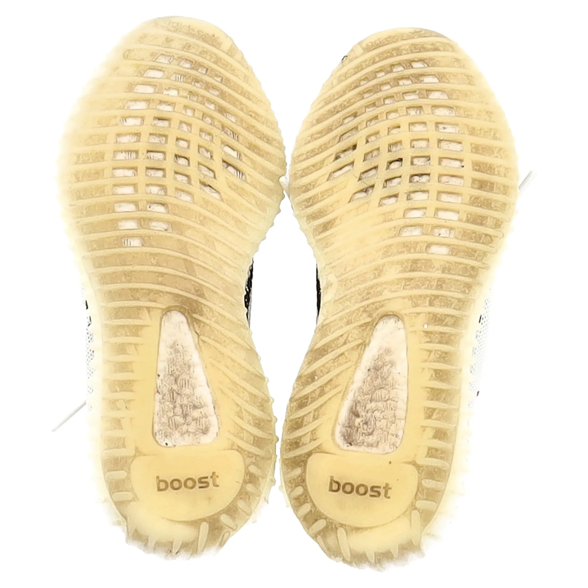 Yeezy Boost 350 V2 Zebra Sneakers in White Cotton