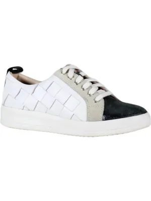 Yuli Ana Leather Sneaker In Black/white