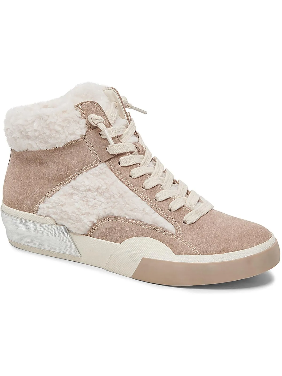 Zilvia Plush Womens Suede High Top Casual And Fashion Sneakers