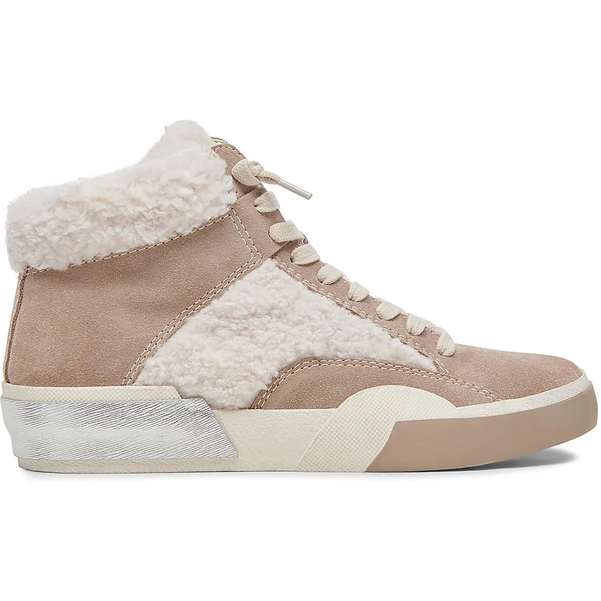 Zilvia Plush Womens Suede High Top Casual And Fashion Sneakers