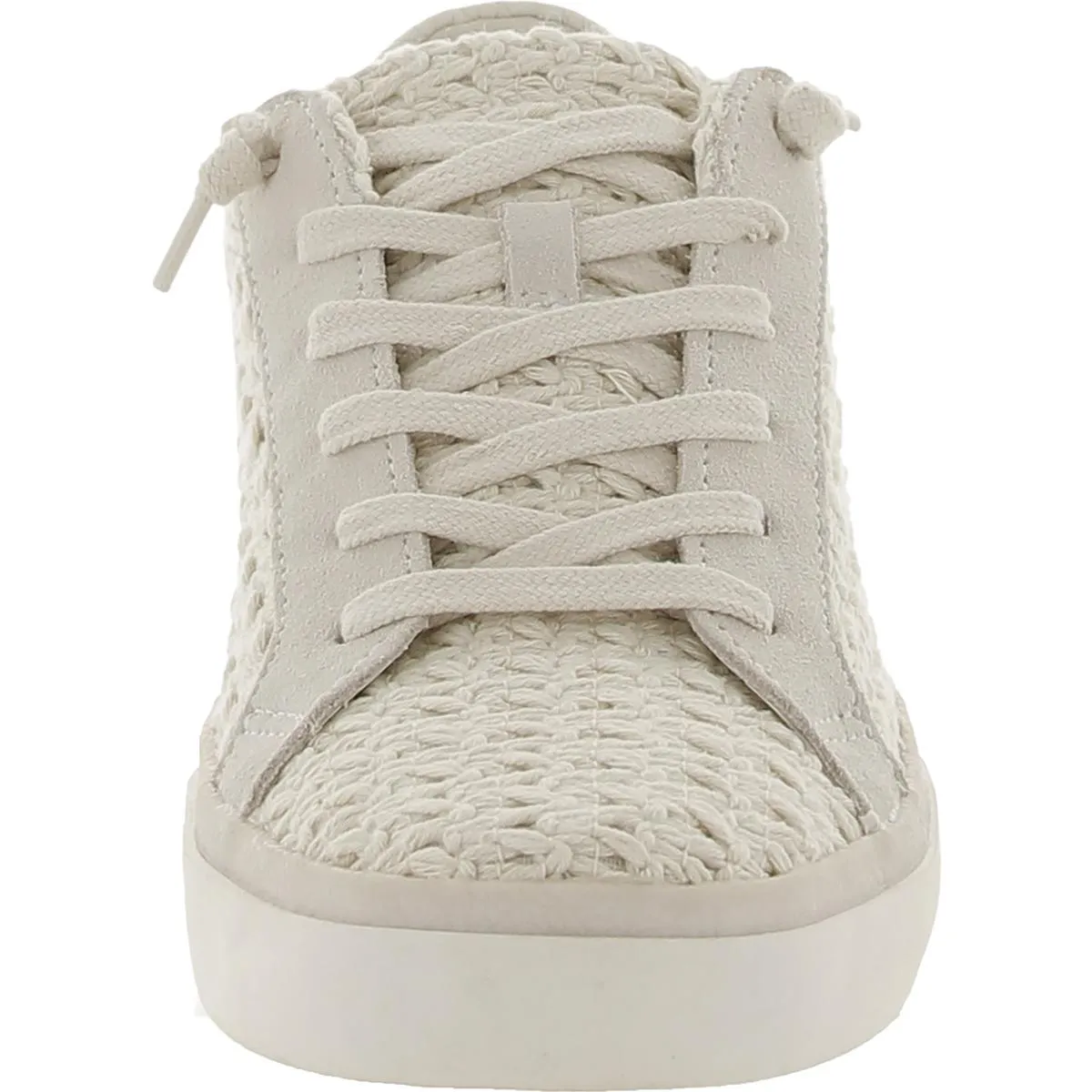 ZINA CROCHET Womens Leather Cushioned Footbed Casual And Fashion Sneakers